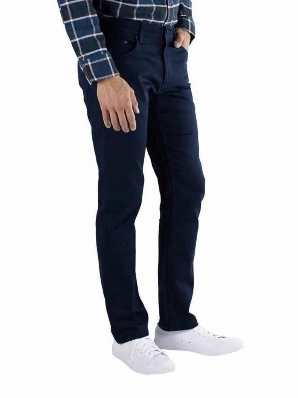 Jachs New York Men's 5 Pocket Pants in Navy Blue - Picture 3 of 3